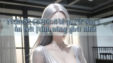Nohu52 (2026) 4 bí quyết bạn cần biết tính năng ghét nhất