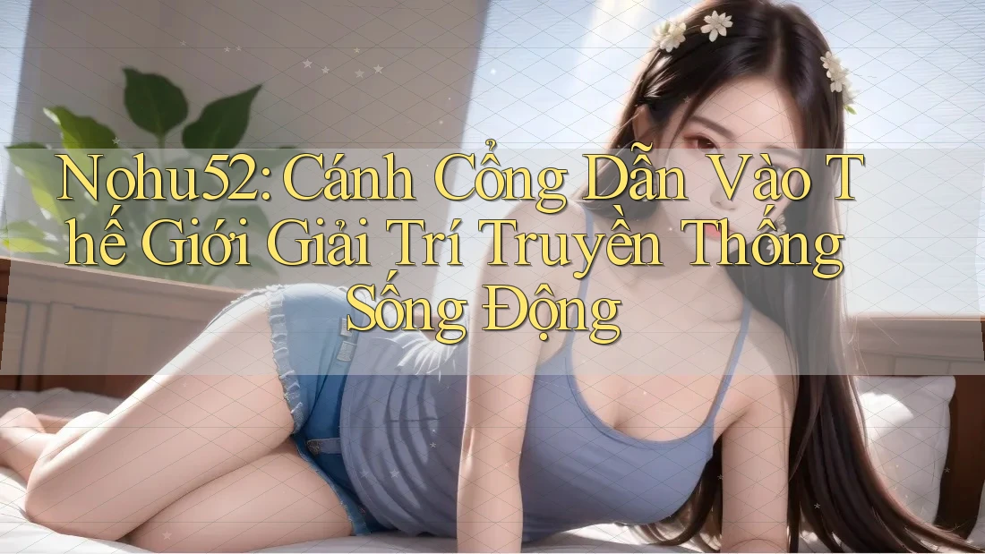 Nohu52: Cánh Cổng Dẫn Vào Thế Giới Giải Trí Truyền Thống Sống Động Nohu52: Cánh Cổng Dẫn Vào Thế Giới Giải Trí Truyền Thống Sống Động