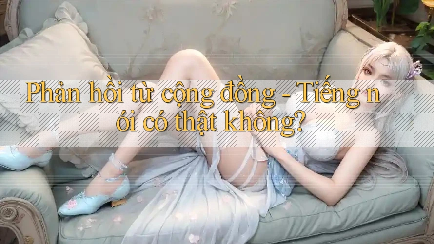 Phản hồi từ cộng đồng - Tiếng nói có thật không? Phản hồi từ cộng đồng - Tiếng nói có thật không?