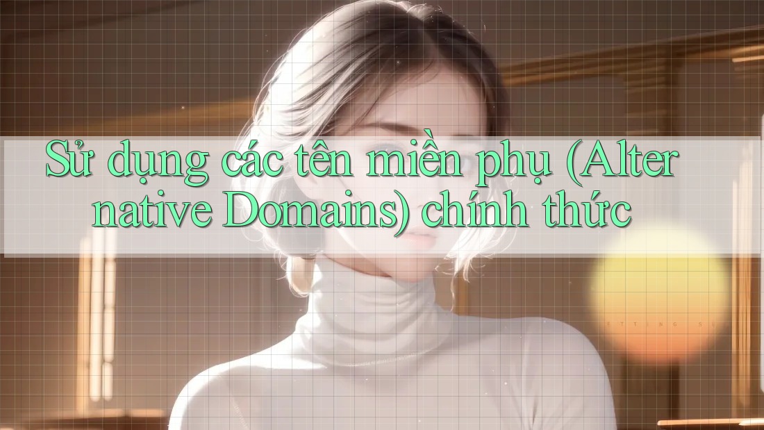 Sử dụng các tên miền phụ (Alternative Domains) chính thức